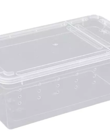 [AbabixaMY] Reptile Feeding Box Hatching Container Transport Transparent Terrarium Habitat Cage for Gecko Animal Lizard
