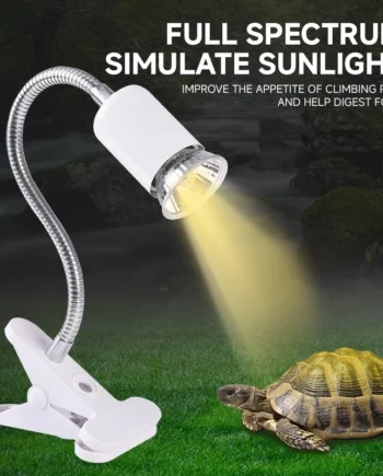 UVA UVB Turtle Basking Lamp Lampu Kura Kura Turtle Reptile Heat Lamp Aquarium Holder for UV Bulb